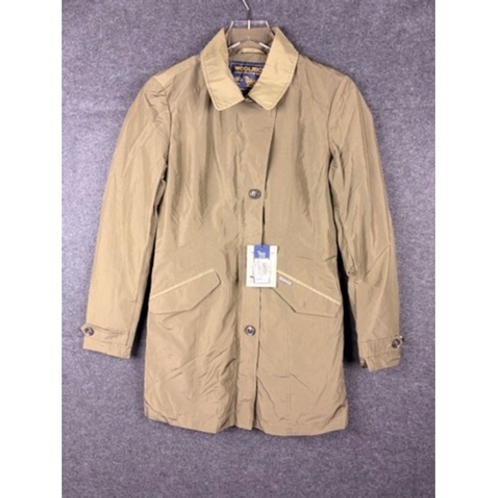 Woolrich John Rich & Bros Travel Coat Olive Khaki Womens M WW2054 NWT